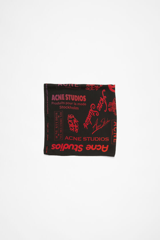 (image for) High-Tech Brand logo silk scarf